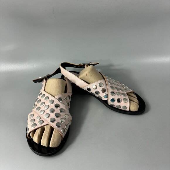 Alexander McQueen Blush Stud Sandals Size 38
